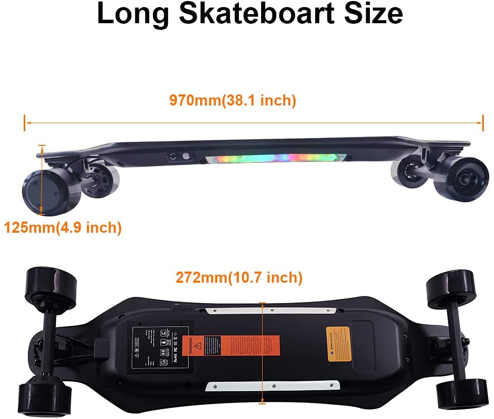 IENYRID Electric Skateboard Dual 450W Brushless Hub Motor 24MPH – RadERides